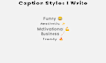 write engaging instagram and tiktok captions