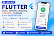 fix flutter bugs, errors, crashes, firebase, UI issues and API integration
