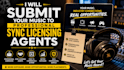 submit your music to sync agents for sync licensing