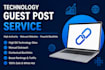 build powerful tech backlins with premium tech guest post