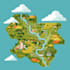 design a map in vector format, location map