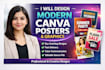 design modern canva posters and graphics