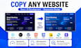 do copy clone website and develop reactjs website