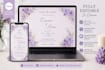 create elegant wedding invitation and save the date canva template