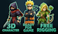 create a low poly 3d character for your game