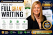 do grant writing, grant research, grant application and submission