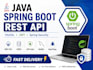 develop java spring boot rest API with mysql and jwt authentication