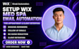 setup wix med spa email automation for appointment and client retention