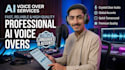 create professional ai voice over using eleven labs