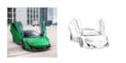 create custom car line art vector from your photo