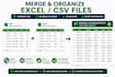 clean, merge and organize your excel or CSV data