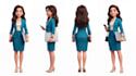 create a consistent character in 4 different views