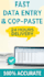 do data entry fast and copy paste work accurately