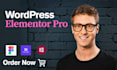 do elementor website design, wordpress elementor, elementor pro