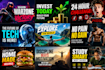create professional high visiblity youtube thumbnail