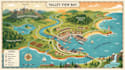 draw beautiful map in vector illustration
