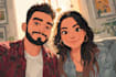 make your photo disney couple art