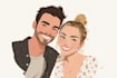 create a disney couple illustration