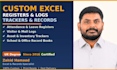 custom excel registers, logs, trackers and record books