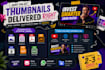 design high CTR youtube thumbnails