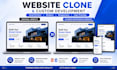 copy clone website and develop HTML CSS responsive website