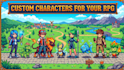 make pokémon style sprite animations for games and rpgs