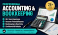 do bookkeeping, quickbooks, financial statements and taxes