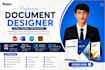 design business documents, invoices and editable pdfs