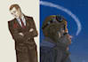 draw your characters in a vintage poster style