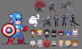 create pixel art sprite sheet, character animation and game assets