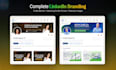 design linkedin banner, featured images, profile picture and posts