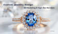 do professional 3d gemstone design and 3d jewelry rendering