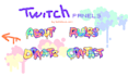 do twitch pixel art panels in my style