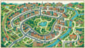 redesign google map into custom illustrated vector  location map