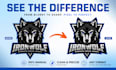 vector trace, redraw logo to high quality print ready vector