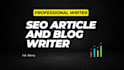 write SEO blog posts and articles for your website