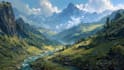 hand paint environment art