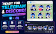 draw custom furry telegram stickers and discord emotes