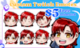 draw twitch emotes vtuber emotes and animated emotes