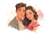 design a personalized disney fairy tale couple