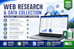 do company research and business data collection