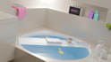 3d interior design and rendering for bathroom