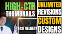 design professional thumbnail for youtube and social media