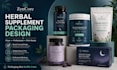 design premium supplement packaging and label design