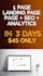 design a 1 page landing page in wordpress elementor