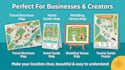 design custom illustrated travel maps, city maps and landmark maps