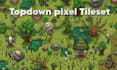 design pixel art tileset, topdown pixel art, pixel art background, game asset