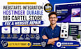 build webstarts integration hostinger durable  cartel store fix website repair