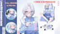 draw and rig anime live2d vtuber model, vtuber rigging, streaming avatar, chibi