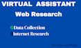 do accurate data entry in excel, web research and copy paste